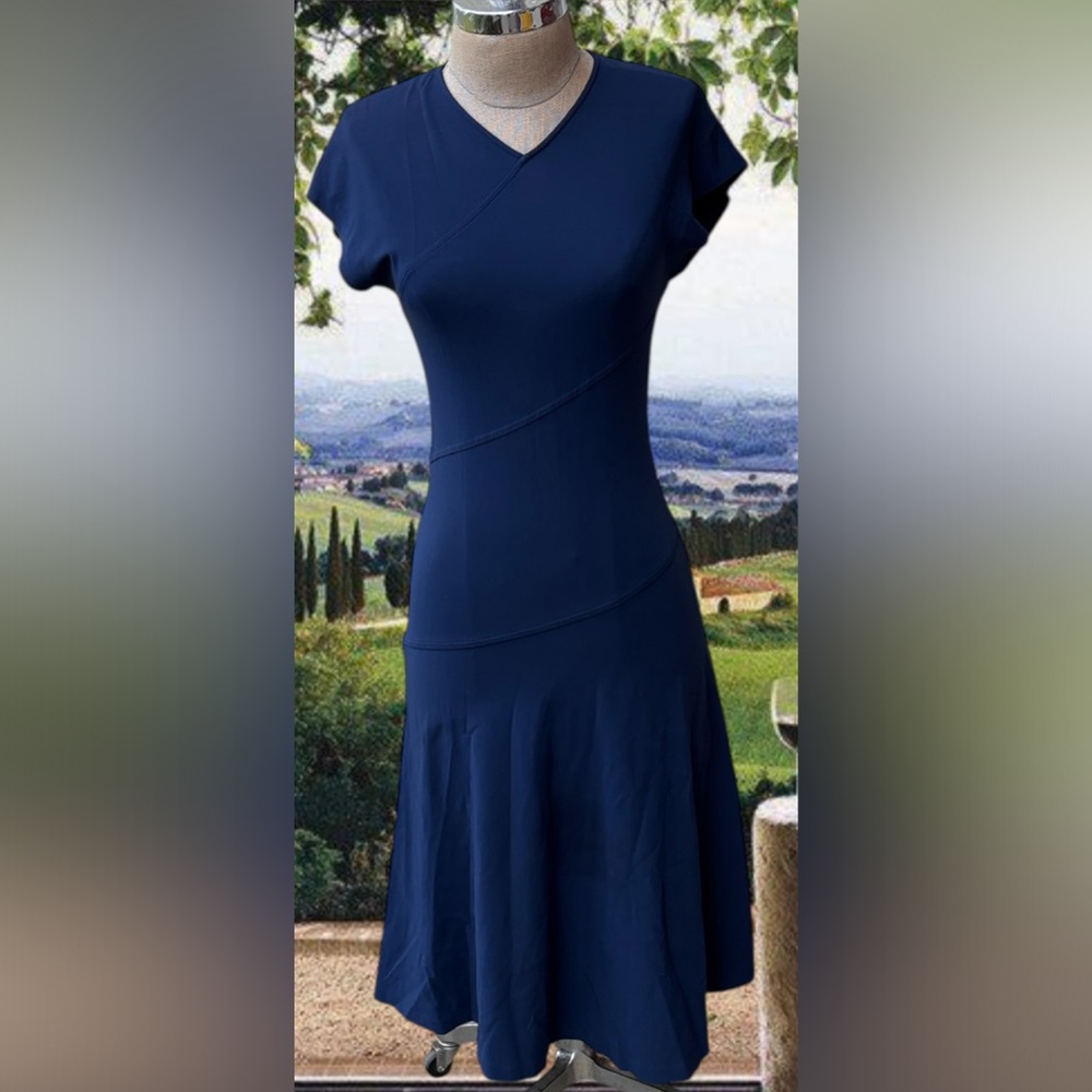 Derek Lam New York gorgeous navy blue classic dress from Neiman Marcus